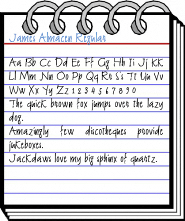 James Almacen Regular Font