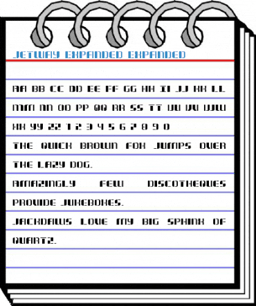 Jetway Expanded Expanded Font