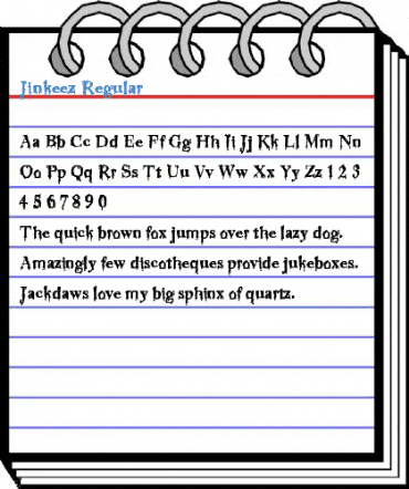 Jinkeez Regular Font