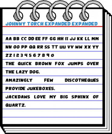 Johnny Torch Expanded Expanded Font