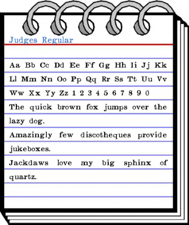 Judges Regular Font