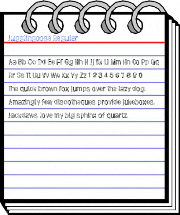 Jugglingoose Regular Font