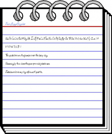 JuicyRags Regular Font