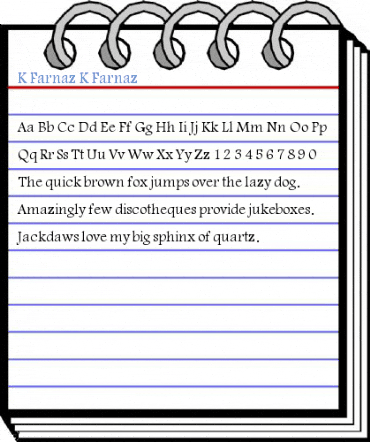 K Farnaz K Farnaz Font