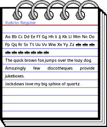 Kabrio Regular Font