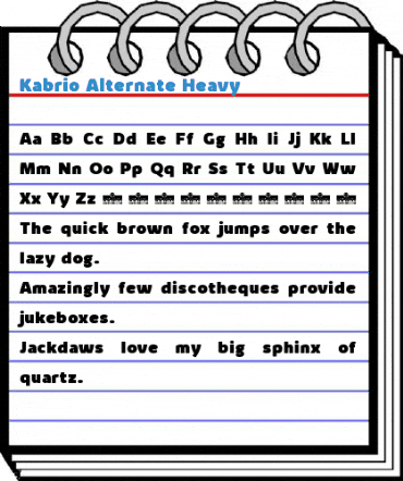 Kabrio Alternate Font