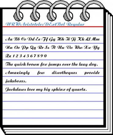 URWAristotelesDExtBol Regular Font