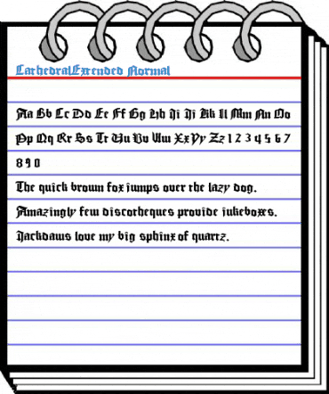 CathedralExtended Normal Font