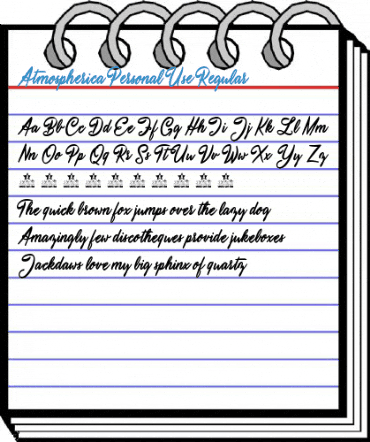 Atmospherica Personal Use Regular Font