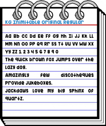 KG Inimitable Original Regular Font