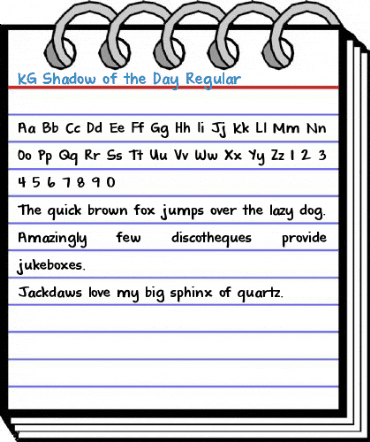 KG Shadow of the Day Regular Font