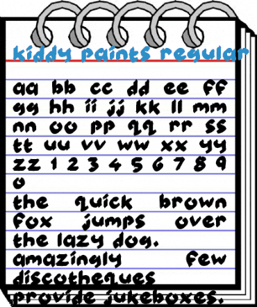 Kiddy Paints Font