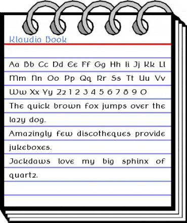 Klaudia Book Font