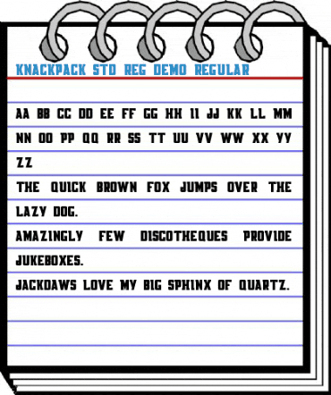 Knackpack_Std_Reg_DEMO Font