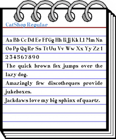CatShop Regular Font