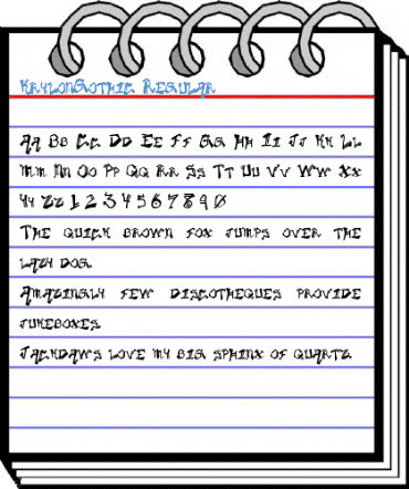 KrylonGothic Regular Font