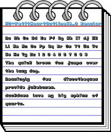 KS-PetitHeartOutline10_3 Regular Font