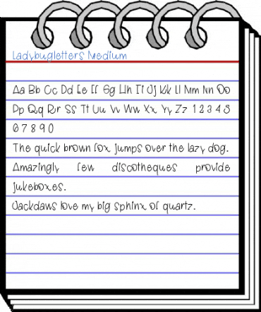 Ladybugletters Medium Font