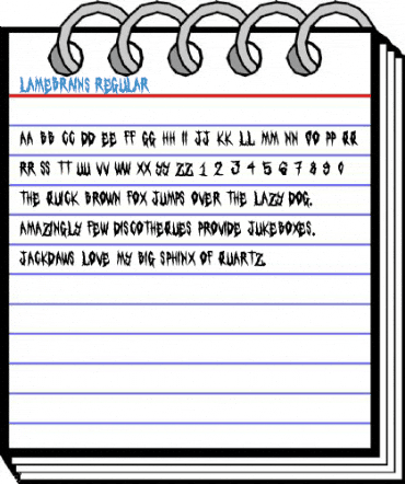 LAMEBRAINS Font