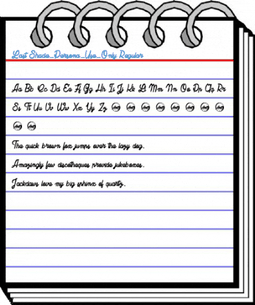 Last Shade_Persona_Use_Only Regular Font