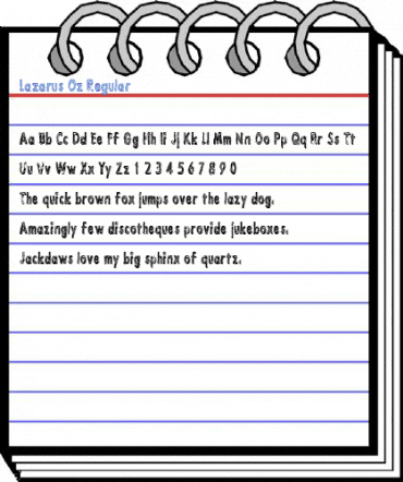 Lazarus Oz Regular Font