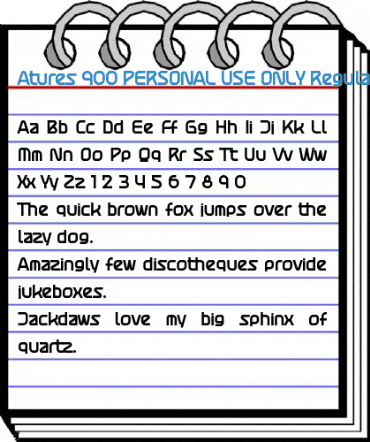 Atures 900 PERSONAL USE ONLY Regular Font