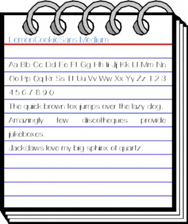 LemonCookieSans Medium Font