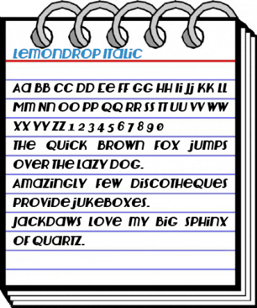 Lemondrop Font