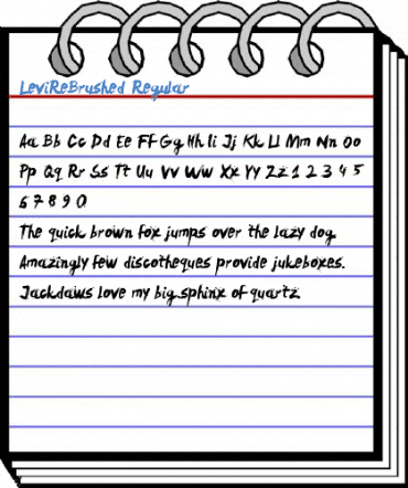 LeviReBrushed Regular Font