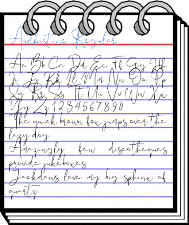 Audhistine Regular Font
