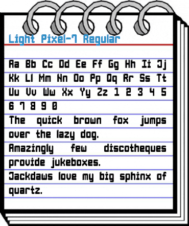 Light Pixel-7 Font