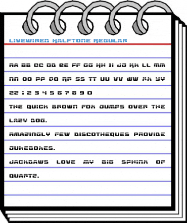 Livewired Halftone Regular Font