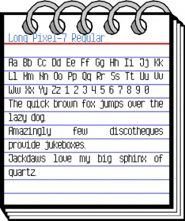 Long Pixel-7 Regular Font