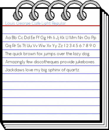 Louis George Cafe Light Regular Font