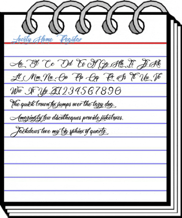 Lovely Home Regular Font
