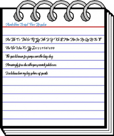 Auntekhno Script Free Regular Font