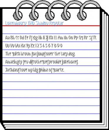 Loxembourg 1910 Shadow Regular Font