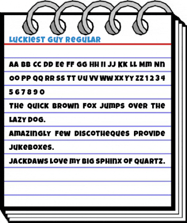Luckiest Guy Regular Font