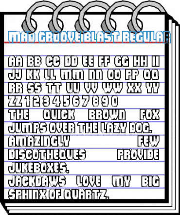 Mad Groove Blast Font