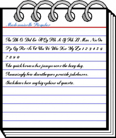 Mademoiselle Regular Font