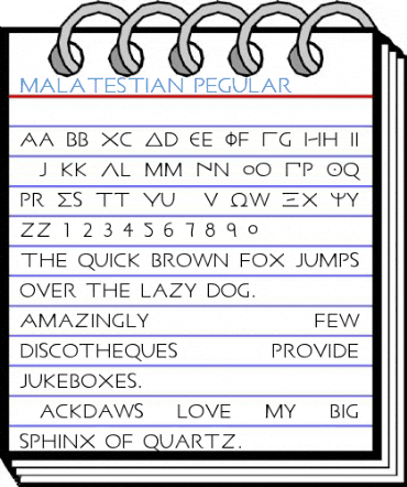 Malatestian Regular Font