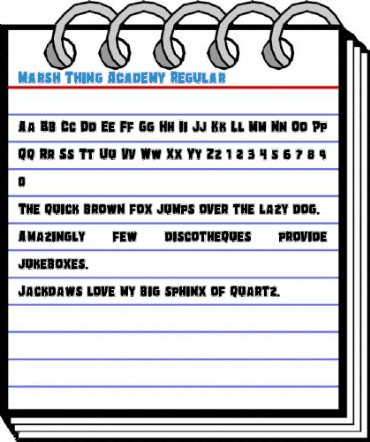 Marsh Thing Academy Regular Font