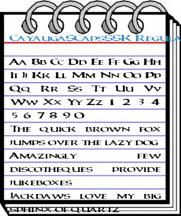 CayaugaSCapsSSK Regular Font