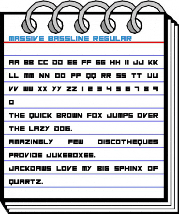 Massive Bassline Regular Font
