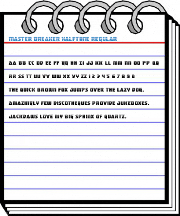 Master Breaker Halftone Regular Font