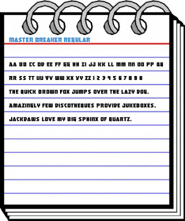 Master Breaker Regular Font