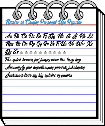 Master of Comics Personal Use Regular Font