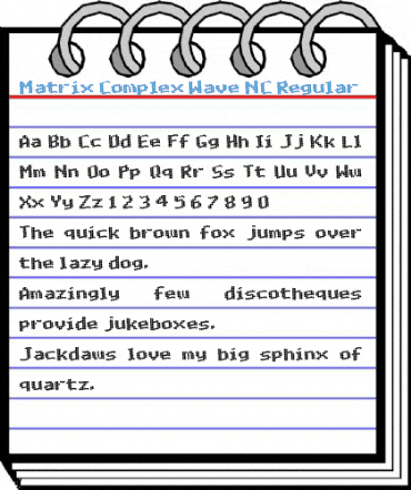 Matrix Complex Wave NC Regular Font