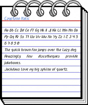 Cayetano Italic Font