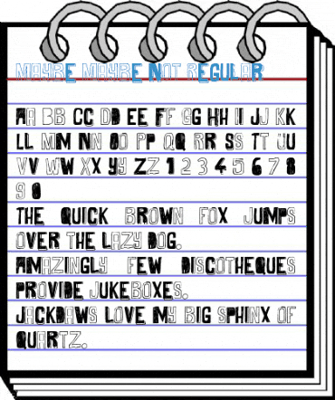 Maybe Maybe Not Regular Font